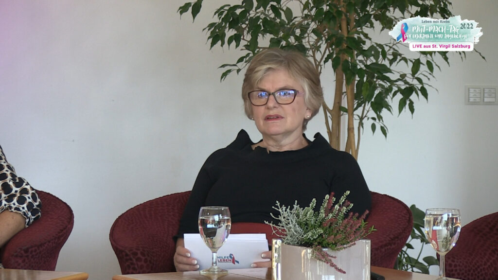 Margit Waldner, die Obfrau des Vereins Hilfe Leben, führte durch das Programm des Mut-Mach-Tags 2022